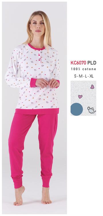 KAREKC6070 PLD- kc6070 pld pigiama donna m/l cotone - Fratelli Parenti